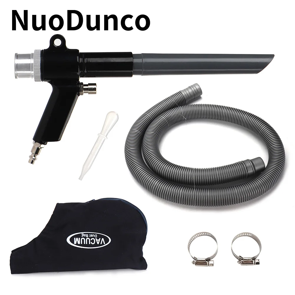 NuoDunco Pneumatic Air Blow-dust Gun Dual Function Air Vacuum Blow Gun Car Beauty Vacuum Cleaner Household Cleaning Tool