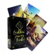 New 12*7 cm Golden Journey Tarot 78 Cards/Set With Guidebook For Family Friends Fun Divination