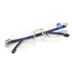 2023 New Presbyopia Glasses Gold Plated Frameless Trimmed Stylish Lightweight Anti Blue Light