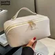 Women Cosmetic Bag Fashion PU Leather Cosmetic Case Makeup Bag for Girl Casual Women Storage Wash