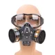 Full Face Anti-Dust Gas Mask With Safety Goggles Spray Paint Chemical Pesticide Formaldehyde