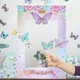 Pink Butterfly Frame Photo Prop Butterfly Theme Birthday Party Decoration Kids Girls Wedding