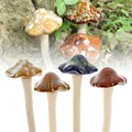 4Pcs Garden Mushrooms Decorations Ceramics Fairy Mushroom Ornaments Realistic Mushroom Sculpture