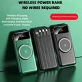 Power Bank Wireless da 30000mAh Power Bank integrato a quattro fili ricarica Super veloce di grande