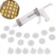 20pcs/set DIY Manual Cookie Mold Gun Cookie Press Kit Machine Gun Decorating Squeezing Machine