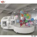 4m Diameter Inflatable Air Dome Tent Party Hire Transparent Bubble House Tent With Balloons For