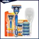 Gillette Fusion Razor Men's Manual Shaver Hair Removal Shaving Razor Men's Face Beard Cutting