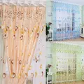 2021 Tulip Flowers Tulle For Kitchen Living Room Bedroom Sheer Curtains Home Decoration Window