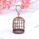 1Pc 1:12 Dollhouse accessories miniature metal bird cage doll house ornament