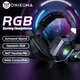 ONIKUMA Gaming Headphones with Flexible HD Mic RGB Light Surround Sound Over-Ear Wired Headset Gamer