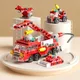 City Fire Truck Building Kit for Kids 6-12 Years Old Compatible with Lego City Fire Truck 6-in-1