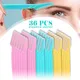 36Pcs Eyebrow Trimmer Facial Hair Remover Blade Shaver Portable Face Razor Shaving Grooming Kit