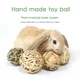 5pcs Chewing Braided Ball Guinea Pig Rabbit Hamster Small Animal Play Pet Interactive Chew Toy