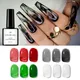 Jelly Gel Nail Polish - Black/white/red Gel Polish Translucent Nail Polish Gel Soak Off UV Gel