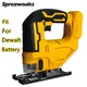 Electric Jig Saw Cordless Jigsaw 3 Gears Multi-Function Adjustable Woodworking Power Tools For