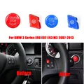 Volante per auto M Modalità alfabeto e pulsante di arresto avviamento motore adatto per BMW Serie 3 E90 E91 E92 E93 M3 2007-2013 Rosso Blu Giallo