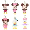 Genuine Disney Minnie Mouse Donald Duck Bag Pendant Plush 15Cm High Quality Doll Key Chain Cute Doll