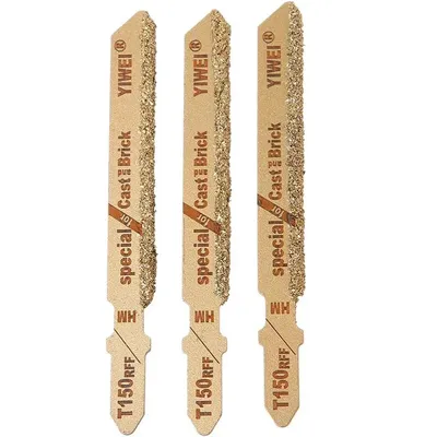 Diamond Jig Saw Blade 3" T150 Carbide Grain 50 Grit T-Shank Jigsaw Blades Ceramic Tile Cutting Tool Electric Garden Tools
