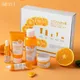 LAIKOU Vitamin C Face Care Cream Set 5pcs/set Deep Cleansing Moisturizing Remove Dark Spots