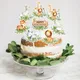 16pcs Jungle Animal Birthday Cake Topper Zoo Animal Party Supplies Jungle Safari Theme Birthday Cake