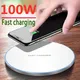 100W Wireless Charger Pad Stand for iPhone 15 14 13 12 11 X XR Samsung S22 S21 Xiaomi Phone Chargers