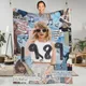 Warm Soft Blankets Travel Office T-Taylor-Swift Throw Blanket Idol Music Flannel Bedspread Couch