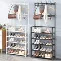 Shoe Rack Simple Floor Shoe and Hat Rack Load-bearing Living Room Organizer Clothes Hat Coats Shoes