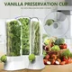 Herb Saver for Refrigerator Clear Fresh Herb Keeper Tall Shape Herb Pod Cilantro Saver Breathable