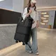 Folding Luggage Bags Expandable Rolling Duffle Pack with Wheel Large Capacity Oxford Clot Dry-Wet