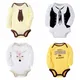 Sanlutoz Cartoon Baby Bodysuits Cute Cotton Newborn Clothing Onesies Fashion Infants Clothes Outfits