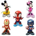 Standing Mickey Minnie Balloon Spider Man Captain America Theme Birthday Party Decoration Balloon