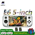 E6 Handheld GAME Console Portable Video Game 5-inch IPS Screen Retro Gamebox With 2.4G Wireless