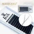 MASSCAKU C/D YY Shape Eyelash Extension 8-15mm length very soft matte black C/D Curl High Quality