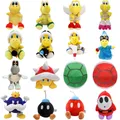 22 Styles Kawaii Mario Koopa Troopa Kamek Turtle Soft Plush Toys Cute Anime King Bob-omb Shy Guy