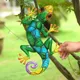 Metal Gecko Yard Garden Decoration for Outdoor Statues Home-garden Wall Decor Miniature Accessories