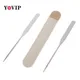 Stainless Steel Dual Heads Makeup Toner Spatula With PU Bag Mixing Stick Foundation Cream Mixing