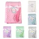 76*102CM Baby Blanket Warm Double Layer Swaddle Wrap Newborn Thermal Soft Bath Towel Baby Stroller