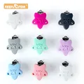 3pcs Silicone Clips I Love Mom Teething Pacifier Chain BPA Free Stainless Steel Products Baby