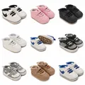 Autumn New 0-18M Newborn Boys and Girls Multicolor Versatile Baby Walking Shoes PU Upper Rubber Non