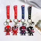 Marvel Anti Hero Venom Keychains Cute Deadpool Silica Gel Keyrings Cartoon Avengers Superhero