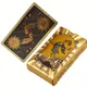 Plastic Waterproof Tarot Gold Foil Tarot Cards Full English Edition Magician Tarot Deck Board Game