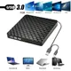 External USB3.0 DVD RW CD Writer Slim Optical Drive Burner Reader Player Tray Type Portable For PC