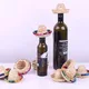 Handmade Weave Bottle Hat Wine Bottle Toppers Mini Straw Cowboy Hats Wedding Party Home Table
