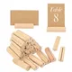 5/10Pcs Rustic Wedding Wooden Place Card Holders Photo Postcard Clip Stand Engagement Birthday Party