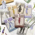 JIANQI 40pcs/pack Fashion Magazine Series Stickers Cute Girl Scrapbooking Label Diary Album Phone