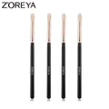 Zoreya Black Crease Makeup Brushes Soft Synthetic Hair Portable Eye Shadow Makeup Set Travel Brush