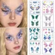 Fairy Butterfly Wings Shiny Tattoo Sticker Waterproof Eyes Face Hand Body Art Fake Tattoos For Women