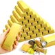 6Pcs Paper Gold Bar Gift Box Golden Party Favor Chocolate Gold Coins Foil Treasure Brick Boxes