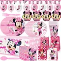 Disney Minnie Mouse Birthday Party Supplies Decorations Minnie Cups Plates Napkins Gift Bag Banner