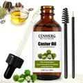 Organic Castor Oil 2.02fl.oz(60ml) 100%Pure Cold Pressed Castor Oil Hair Growth Essential Oils